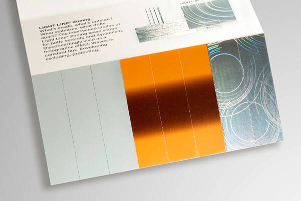 Color variety of embossing foils & metallizations by LEONHARD KURZ